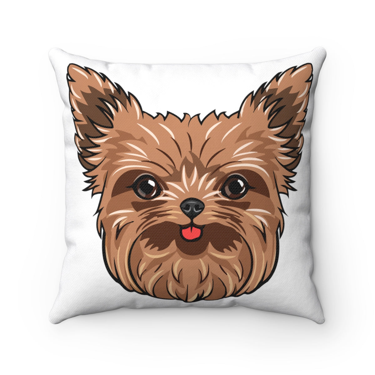 Yorkshire Terrier Spun Polyester Square Pillow