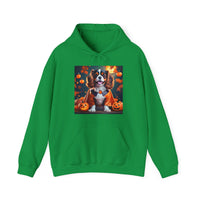 Tricolor Cavalier King Charles Spaniel Halloween Unisex Heavy Blend™ Hooded Sweatshirt, Halloween Hoodie, Dog Hoodie, Halloween Sweatshirt,