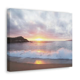 Pacific Coast Sunset Monterey, California Canvas Wrap, Horizontal, Vertical, Square, Cotton, FREE Shipping, Made in USA!!