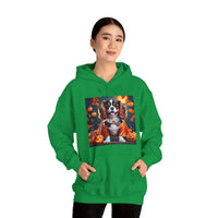 Tricolor Cavalier King Charles Spaniel Halloween Unisex Heavy Blend™ Hooded Sweatshirt, Halloween Hoodie, Dog Hoodie, Halloween Sweatshirt,