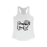 Shih Tzu Women's Ideal Racerback Tank Top, S - 2XL, 6 Colors, Extra Light Fabric, Cotton/Polyester, FREE Shipping, Made in USA!!