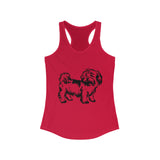 Shih Tzu Women's Ideal Racerback Tank Top, S - 2XL, 6 Colors, Extra Light Fabric, Cotton/Polyester, FREE Shipping, Made in USA!!