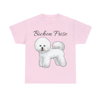 Bichon Frise Unisex Heavy Cotton Tee, S - 5XL, 12 Colors, Dog Shirt, Pet Lover, Bichon Dad, Bichon Mama, FREE Shipping, Made in USA!!