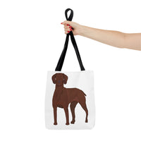 Vizsla Tote Bag, Polyester, 3 Sizes, Double Sided Print, Cotton Handles, FREE Shipping, Made in the USA!!