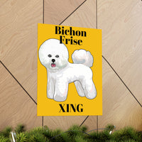Bichon Frise Matte Vertical Poster, Multiple Sizes, Dog Lover, Mom Gift, Dad Gift, Bichon Lover, Wall Hanging, Home Decor, Wall Art, Made in USA!!