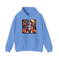 Tricolor Cavalier King Charles Spaniel Halloween Unisex Heavy Blend™ Hooded Sweatshirt, Halloween Hoodie, Dog Hoodie, Halloween Sweatshirt,