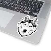 Siberian Husky Kiss-Cut Stickers, Made in USA