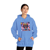 French Bulldog Halloween Unisex Heavy Blend™ Hooded Sweatshirt, Frenchie Owner, Frenchie Mom