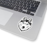 Siberian Husky Kiss-Cut Stickers, Made in USA