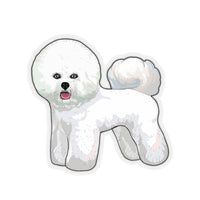 Bichon Frisé Kiss-Cut Stickers, 4 Sizes, Vinyl, White or Transparent Background, Indoor, Made in USA, FREE Shipping!!