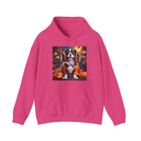 Tricolor Cavalier King Charles Spaniel Halloween Unisex Heavy Blend™ Hooded Sweatshirt, Halloween Hoodie, Dog Hoodie, Halloween Sweatshirt,