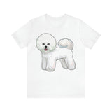 Bichon Frise Unisex Jersey Short Sleeve Tee Shirt, S - 3XL, 11 Colors, Soft Cotton, Light Fabric, FREE Shipping, Made in USA!!