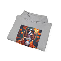 Tricolor Cavalier King Charles Spaniel Halloween Unisex Heavy Blend™ Hooded Sweatshirt, Halloween Hoodie, Dog Hoodie, Halloween Sweatshirt,