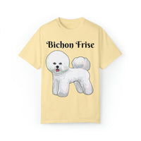 Bichon Frise Dyed T-shirt, S - 4XL; 14 Colors, Dog Mom Shirt, Dog Dad Shirt, Dog Mom Gift, Dog Dad Gift, Mother's Day Shirt, Made in USA!!