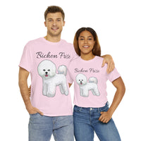 Bichon Frise Unisex Heavy Cotton Tee, S - 5XL, 12 Colors, Dog Shirt, Pet Lover, Bichon Dad, Bichon Mama, FREE Shipping, Made in USA!!
