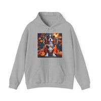 Tricolor Cavalier King Charles Spaniel Halloween Unisex Heavy Blend™ Hooded Sweatshirt, Halloween Hoodie, Dog Hoodie, Halloween Sweatshirt,