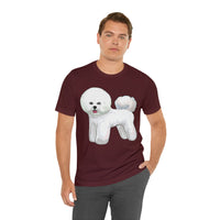 Bichon Frise Unisex Jersey Short Sleeve Tee Shirt, S - 3XL, 11 Colors, Soft Cotton, Light Fabric, FREE Shipping, Made in USA!!