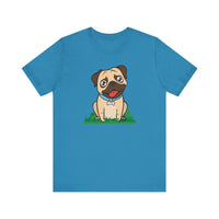 Pug Unisex Jersey Short Sleeve Tee, Pug Gift, Pug Jersey, Pug Life, Pug Theme Gift, Dog Shirt, Dog Mom, Dog Breed Print, Dog Father,