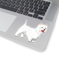 West Highland White Terrier Kiss-Cut Stickers, 4 Sizes, Vinyl with 3M Glue, FREE Shipping, Made in USA!!
