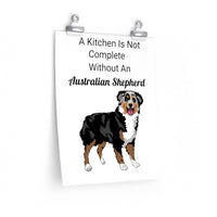 Australian Shepherd Premium Matte vertical posters, Multiple Sizes, Matte Finish, FREE Shipping, Made in USA!!