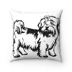 Shih Tzu Spun Polyester Square Pillow