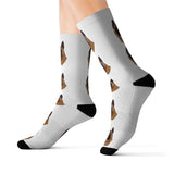 Belgian Malinois Sublimation Socks, long socks, small, medium, large, Made in the USA!!