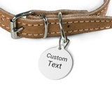 Personalized Dog Tags, Print on Both Sides, 1" Round, Customized, FREE Shipping, Made in USA!!