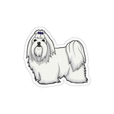 Shih Tzu Die-Cut Stickers, Water Resistant Vinyl, 5 Sizes, Matte Finish, Indoor/Outdoor, FREE Shipping, Made in USA!!