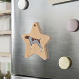 German Shorthaired Pointer Wooden Ornaments, 6 Shapes, Solid Wood, Magnetic Back, Contains Ribbon, FREE Shipping, Made in USA!!