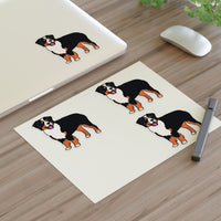Bernese Mountain Dog Sticker Sheets, 2 Image Sizes, 3 Image Surfaces, Water Resistant Vinyl, FREE Shipping, Made in USA!!