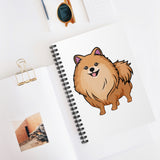 Pomeranian Spiral Notebook - Ruled Line, Made in USA