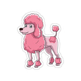 Poodle Die-Cut Stickers,  Water Resistant Vinyl, 5 Sizes, Matte Finish, Indoor/Outdoor, FREE Shipping, Made in USA!!