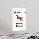 Rhodesian Ridgeback Premium Matte Vertical Posters, 7 Sizes, Matte Finish, Indoor Use, FREE Shipping, Made in USA!!