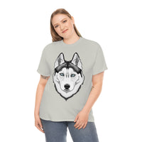 Siberian Husky Unisex Heavy Cotton Tee, S - 5XL, 12 Colors, Light Fabric, FREE Shipping, Made in USA!!