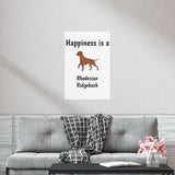 Rhodesian Ridgeback Premium Matte Vertical Posters, 7 Sizes, Matte Finish, Indoor Use, FREE Shipping, Made in USA!!