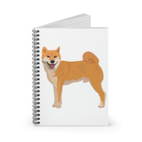 Shiba Inu Spiral Notebook - Ruled Line, 118 Pages, Shopping List, School Notes, Poem/Song Book, FREE Shipping, Made in USA!!