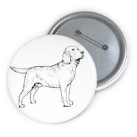 Labrador Retriever Custom Pin Buttons, Safety Pin Backing, 3 Sizes, FREE Shipping, Made in USA!!