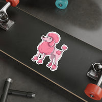 Poodle Die-Cut Stickers,  Water Resistant Vinyl, 5 Sizes, Matte Finish, Indoor/Outdoor, FREE Shipping, Made in USA!!
