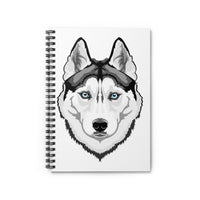 Siberian Husky Spiral Notebook - Ruled Line