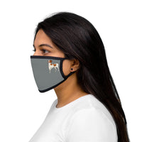 Brittany Dog Mixed-Fabric Face Mask, 100% Polyester exterior, 100% Cotton interior, Made in the USA!!