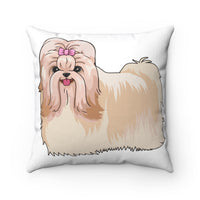 Havanese Spun Polyester Square Pillow, Made in the USA!!