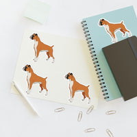 Boxer Sticker Sheets, 2 Image Sizes, 3 Image Surfaces, Water Resistant Vinyl, FREE Shipping, Made in USA!!