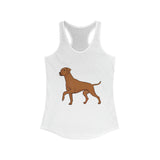 Rhodesian Ridgeback Women's Ideal Racerback Tank, Cotton/Polyester, Extra Light Fabric, Slim Fit, S - 2XL, FREE Shipping, Made in USA!!
