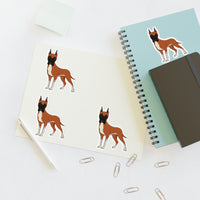 Great Dane Sticker Sheets, 2 Image Sizes, 3 Image Surfaces, Water Resistant Vinyl, FREE Shipping, Made in USA!!