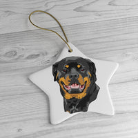 Rottweiler Ceramic Ornaments