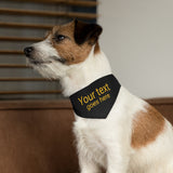 Dog Bandana Collar, Polyester, 3 Sizes, Adjustable, Customized, Personalized, FREE Shipping, Made in USA!!