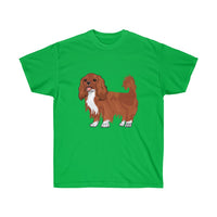 Ruby Cavalier King Charles Spaniel Unisex Ultra Cotton Tee, S - 5XL, 15 Colors, 100% Cotton, FREE Shipping, Made in the USA!!