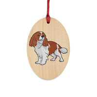 Cavalier King Charles Spaniel Wooden Ornaments, 6 Shapes, Magnetic Back, FREE Shipping, Made in USA!!