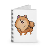 Pomeranian Spiral Notebook - Ruled Line, Made in USA