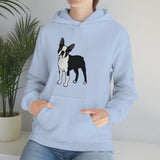 Boston Terrier Unisex Heavy Blend™ Hooded Sweatshirt, S - 5XL, 12 Colors, Cotton/Polyester, FREE Shipping, Made in USA!!